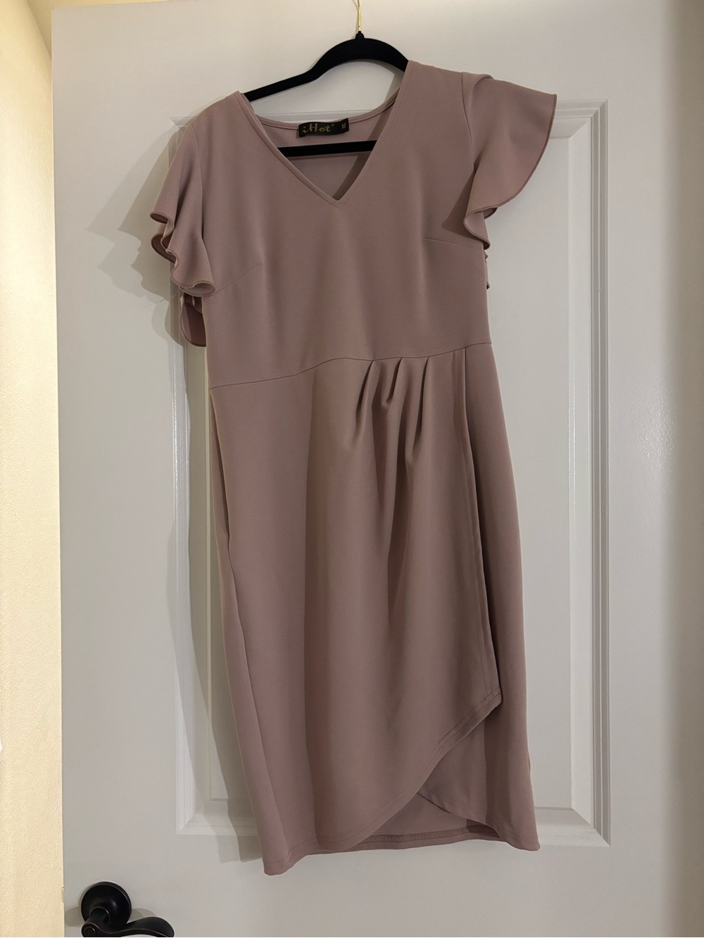Chico's One-Shoulder Mauve Draped Dress